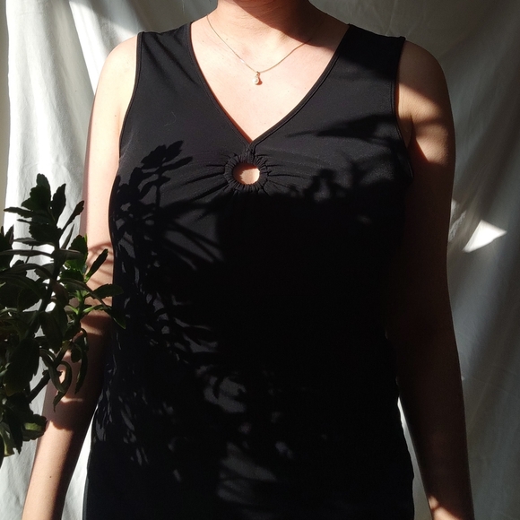 Tres You Black Tank Top - Picture 1 of 3